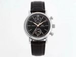 Perfect Replica IWC Portofino Black Dial Men 39MM Swiss 7750  Automatic Movement Watch